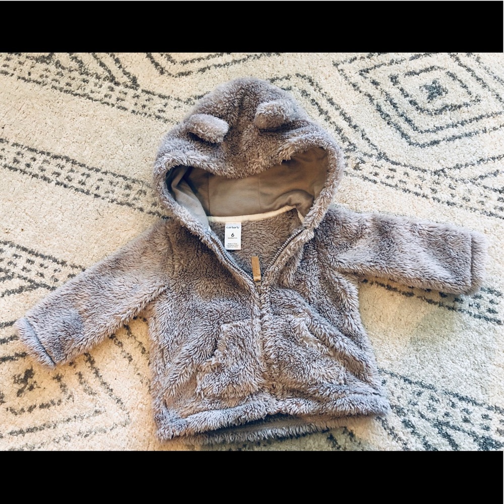 Carter’s fleece Jacket 6m gray